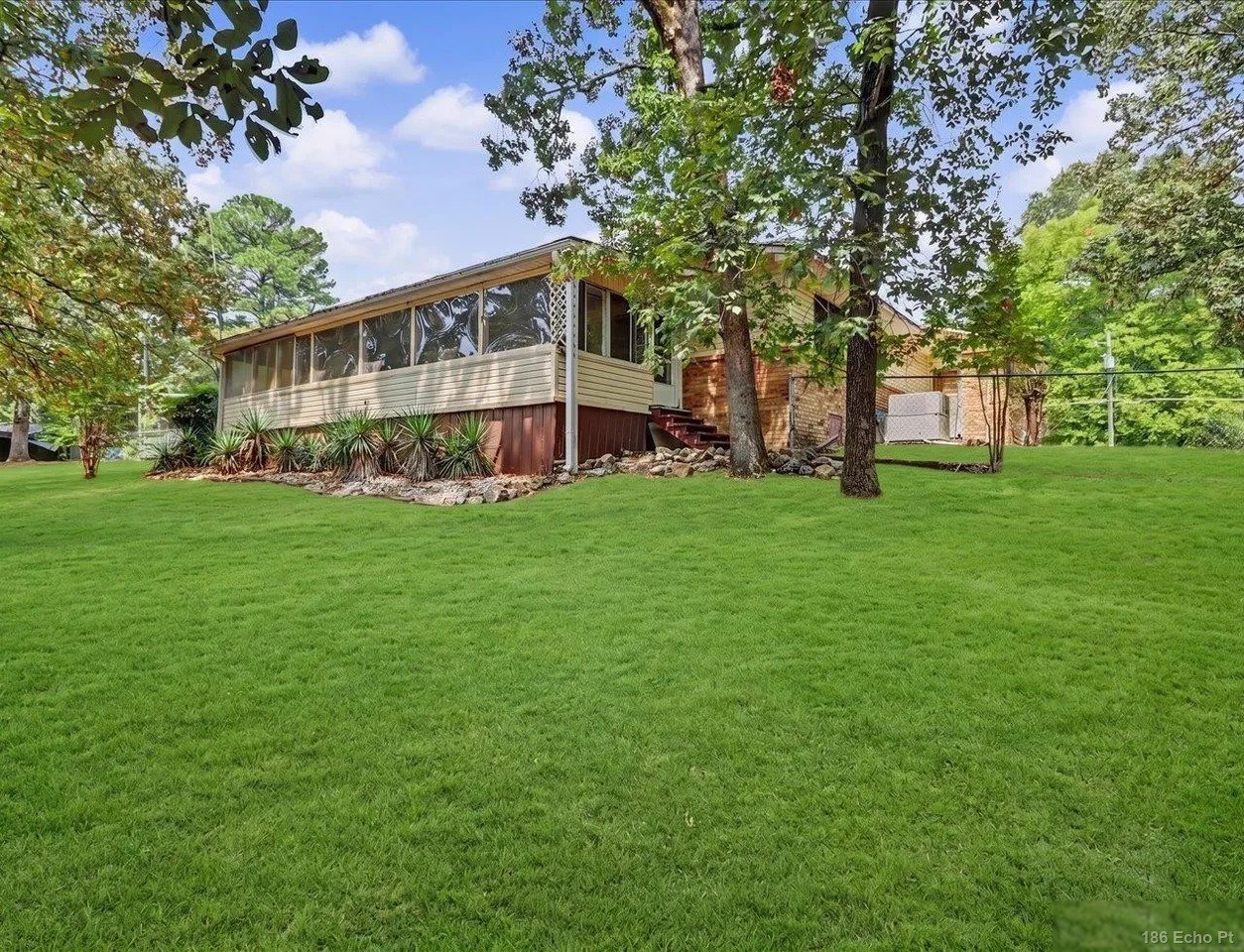 The back lawn